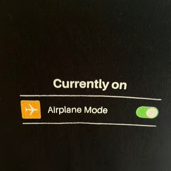 Women’s black airplane t- shirt size S - Picture 2 of 3